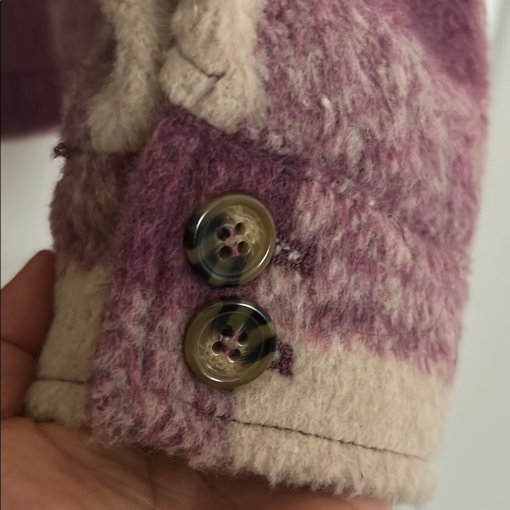 Avec Les Filles Pink and Cream Jacket Cozy Style - Picture 5 of 7